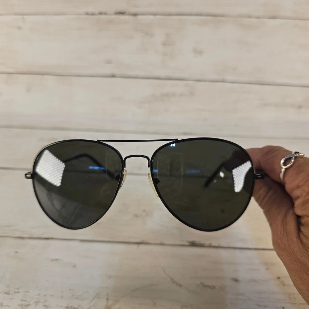 Unbranded Black Metal Aviator Sunglasses UV400 Protection 22953000